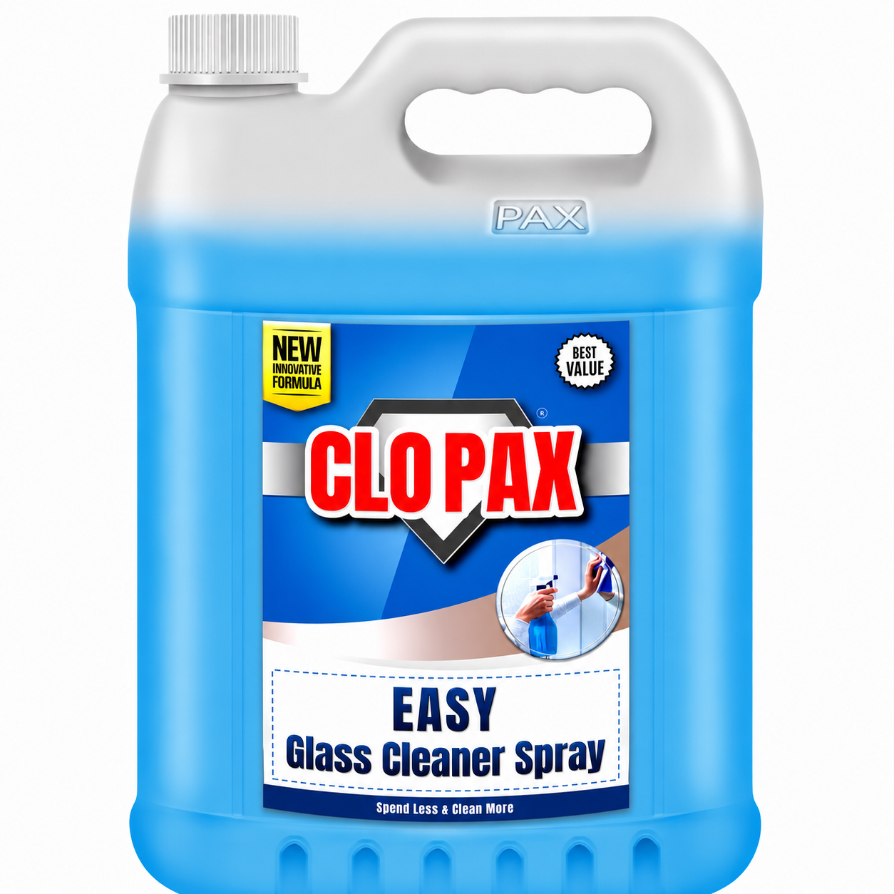 Clopax Easy Glass Cleaner Spray - 5 Ltr